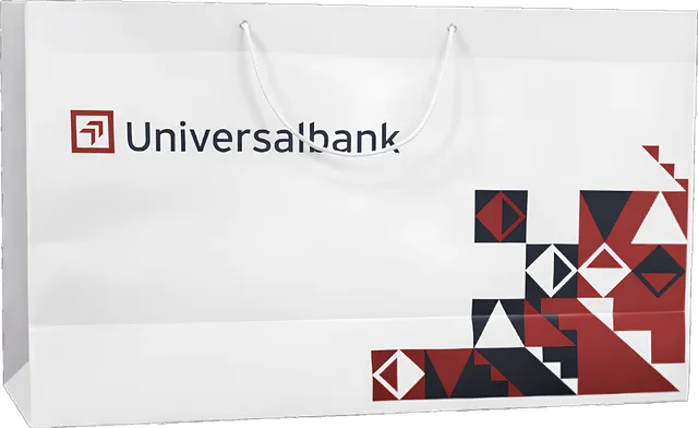 Пакет Universalbank горизонтальный — пример нашей печати