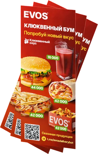Еврофлаер EVOS — Клюквенный бум — пример нашей печати