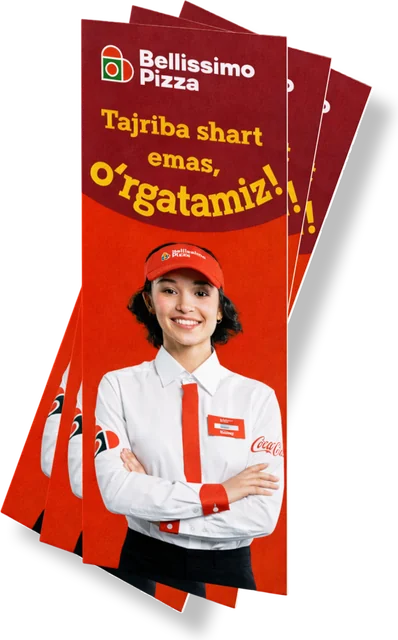 Еврофлаер Bellissimo Pizza — пример нашей печати