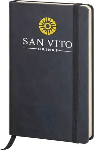 Блокнот San Vito Drinks с логотипом — пример нашей печати