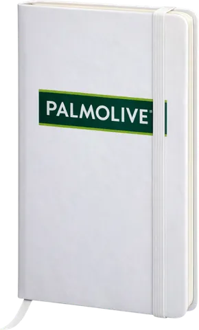Блокнот Palmolive с логотипом — пример нашей печати
