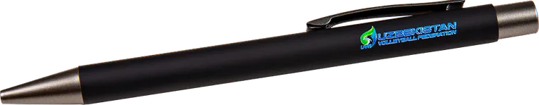 Металлическая ручка с цветным логотипом — пример нашей печати